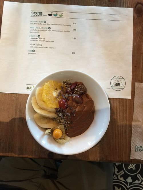 Fruit Choclate Desert.  at The Bowl - Warschauer Str in Berlin