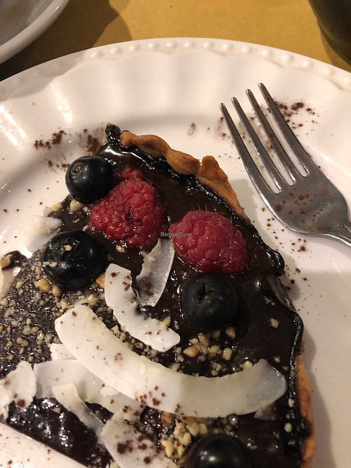 Vegan chocolate pie at Sweet Irene in Bergamo