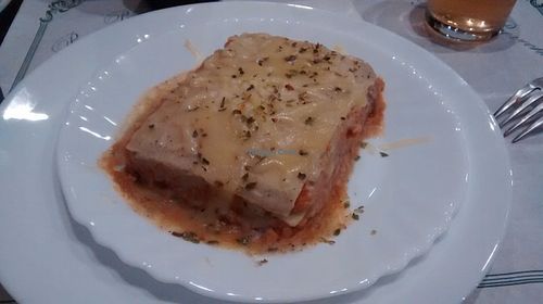 Lasagna at Cultura de club in Girona