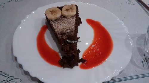 Chocolate pie at Cultura de club in Girona