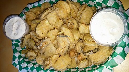 Fried pickles at Bean Vegan Cuisine in Asheville