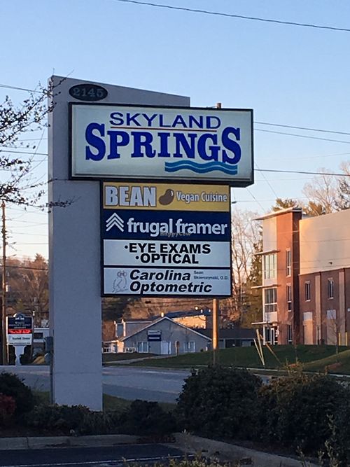 Located in a strip mall at Bean Vegan Cuisine in Asheville