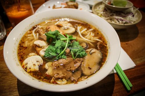 specialty of the chef soup at Fina's 2 in Fitzroy