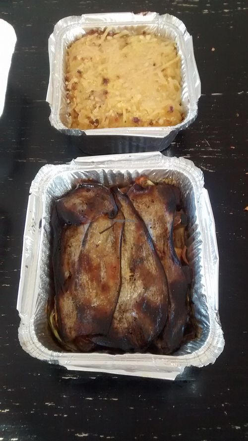 Dish of the day: potato gratin and vegetable's millefeuille with spices at Cuisine Veggie in Toulouse