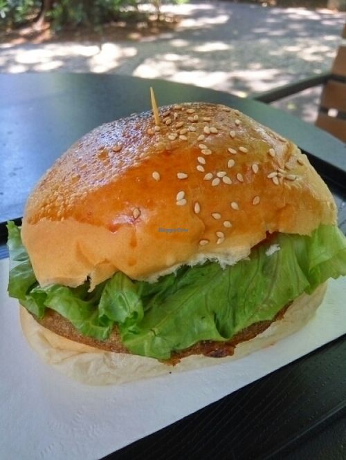 Black Pepper Mushroom burger at Ting Ting Cafe in Macau