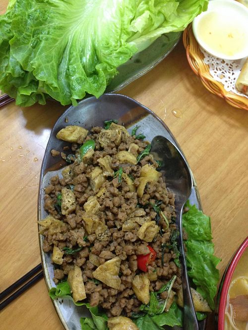 Tofu and something at Thai Vegan 安泰來泰式素食 in Macau