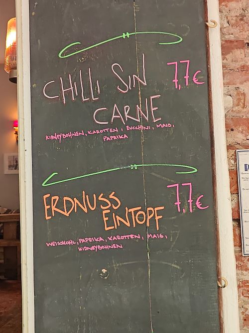 Daily menu at Kaffee Stark in Hamburg