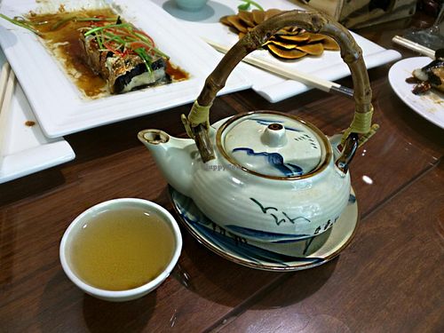 mushroom soup at Belencre Vegan Restaurant in Beijing