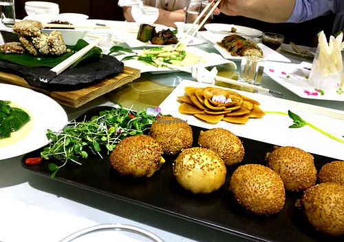 vegan soymeat buns at Belencre Vegan Restaurant in Beijing