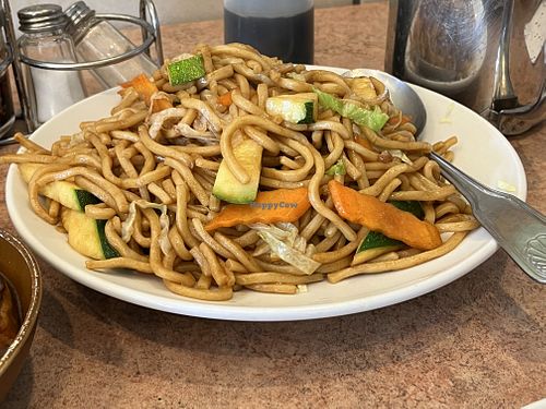 Veggie chow mein  at Veggie Lee in Hayward