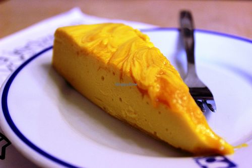 mango cake at Vege Bistro - Polish Vegan Food in Warsaw