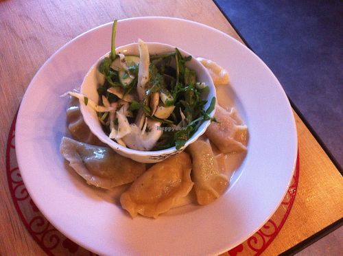 Pierogi at Vege Bistro - Polish Vegan Food in Warsaw