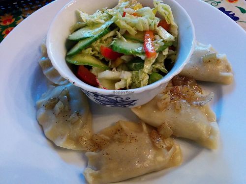 perogies at Vege Bistro - Polish Vegan Food in Warsaw