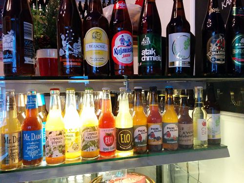 drink selection at Vege Bistro - Polish Vegan Food in Warsaw