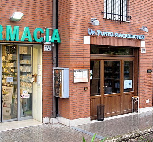 located just next to the pharmacy at Un Punto Macrobiotico - Tuscolano in Rome
