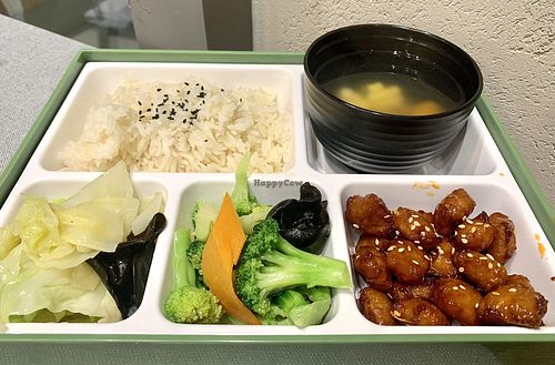 Compartments and portion for Bento 🍱 box reduced after reopening.   at Greendot 绿一点 - Westgate in West Singapore