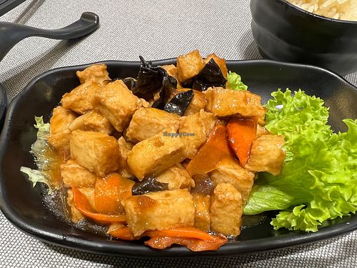 Qq tofu with black fungus  at Greendot 绿一点 - Westgate in West Singapore