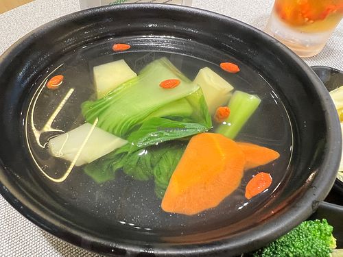 Soup- I feel it needs to be in a clay pot to keep it warm  at Greendot 绿一点 - Westgate in West Singapore