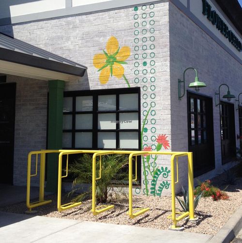 bike racks at Flower Child in Scottsdale
