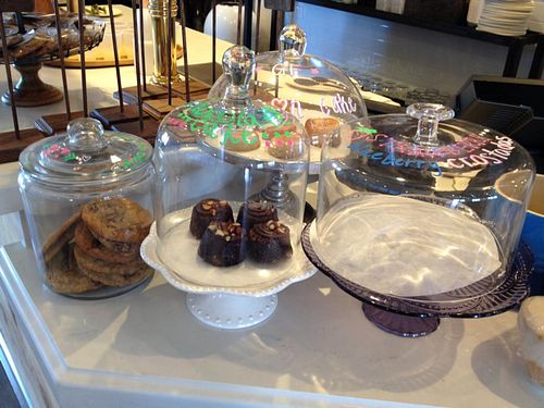 dessert table (none of these are vegan) at Flower Child in Scottsdale