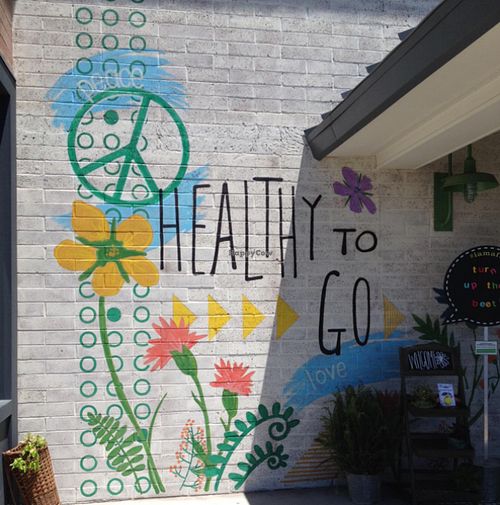 awesome wall art  at Flower Child in Scottsdale