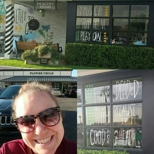 This place is adorable at Flower Child in Scottsdale