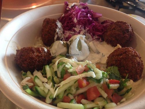 Naf Naf Rosemont IL - Veggie Feast at Naf Naf Grill - Wabash in Chicago