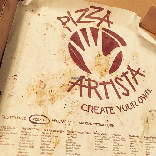 I ate the whole thing! at Pizza Artista in Lafayette