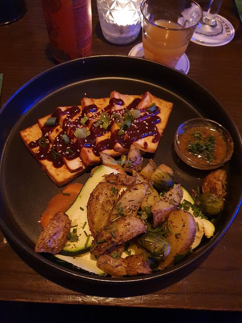 Tofu steak at Rebel Rebel in Dordrecht