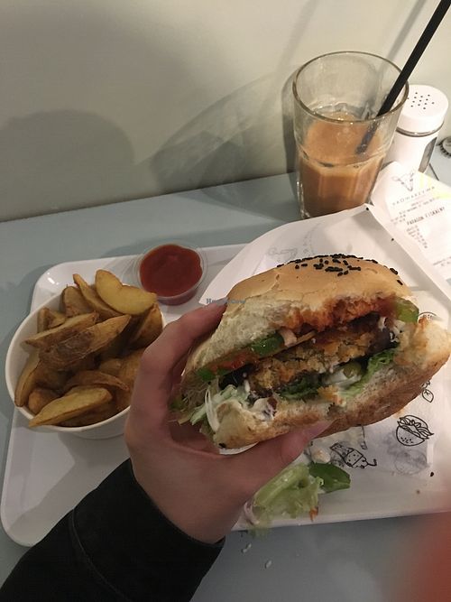 chickpea burger ?  at Krowarzywa - Marszalkowska in Warsaw