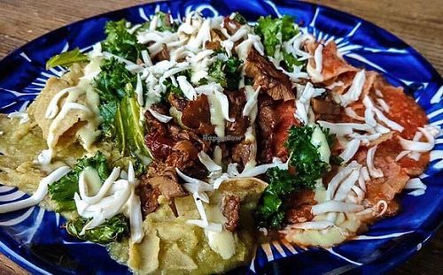 Chilaquiles at Temictli - Hipodromo in Mexico City