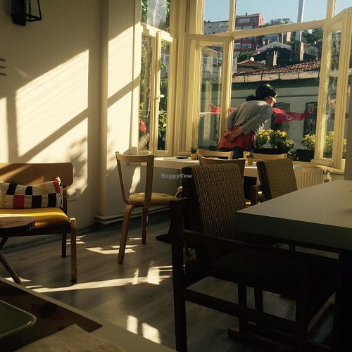 Masum Mutfak:  great vie of picturesque Kuzguncuk from its 3rd floor location. at Masum Mutfak in Istanbul