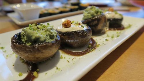 stuffed mushrooms  at Yi in Athens