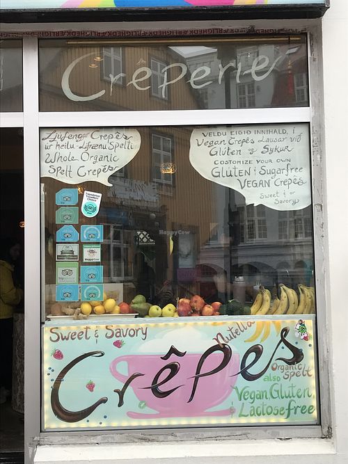 vegan crepes : )  at Eldur og Is - Fire and Ice in Reykjavik