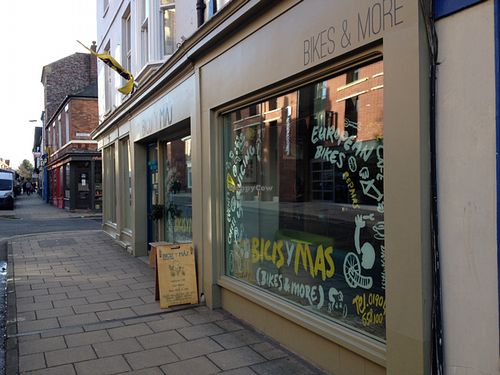 outside  at Bicis y Mas in York