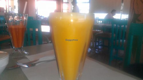 freshly squeezed orange juice at El Lugar in Tijuana