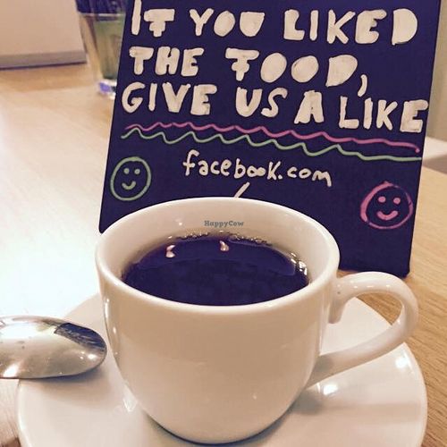 Organic coffee at Mennyorszag Szive in Budapest