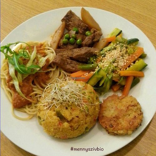 Vegan meal at Mennyorszag Szive in Budapest