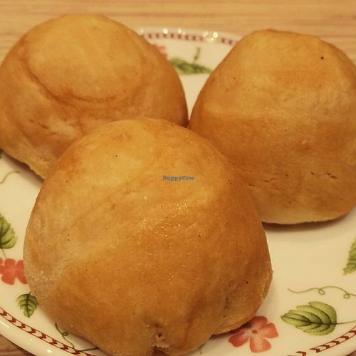 Vegan peanut puff at Mennyorszag Szive in Budapest