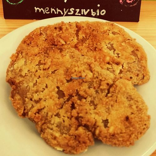 Vegan fried seitan  at Mennyorszag Szive in Budapest