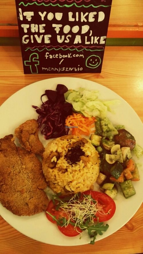 veganmeals at Mennyorszag Szive in Budapest