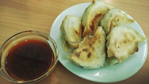 veggie dumplings at Mennyorszag Szive in Budapest