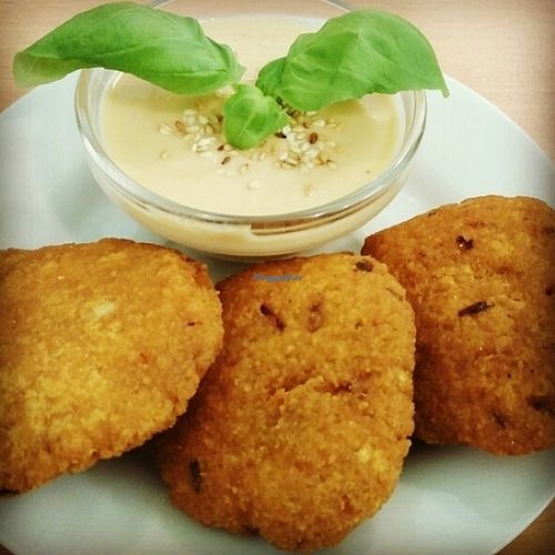 vegan Indian wadir at Mennyorszag Szive in Budapest