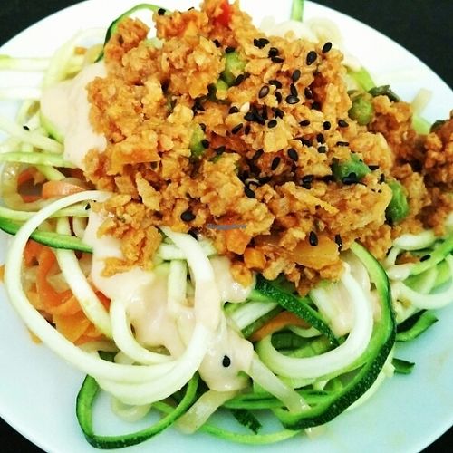 veggie pasta  at Mennyorszag Szive in Budapest