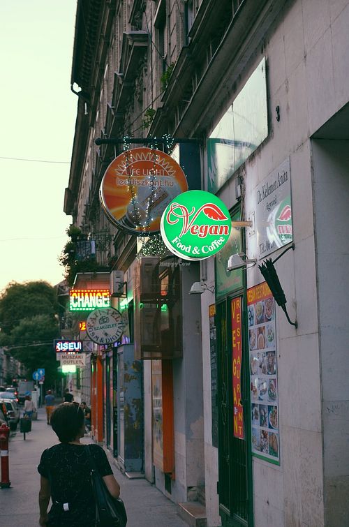 sign at Mennyorszag Szive in Budapest