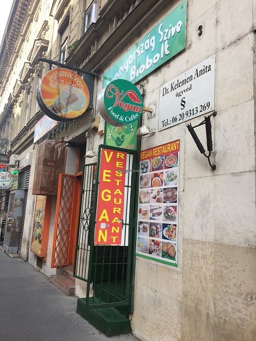 The place from the street, quite easy to miss   at Mennyorszag Szive in Budapest