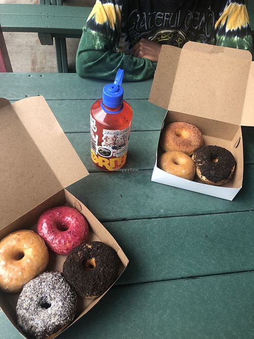 All vegan !  at Destination Donuts in Columbus
