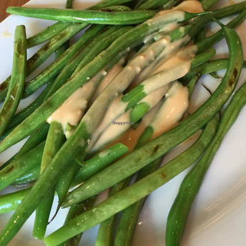 Haricot Vert... aka French green beans at Veggie Grill by Next Level - Westgate Shopping Center in San Jose