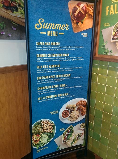 summer specials menu at Veggie Grill by Next Level - Westgate Shopping Center in San Jose