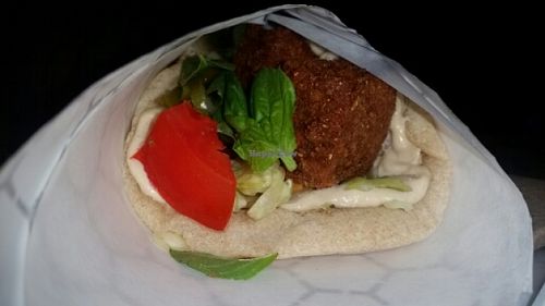 red falafel at Kismet Falafel in Los Angeles